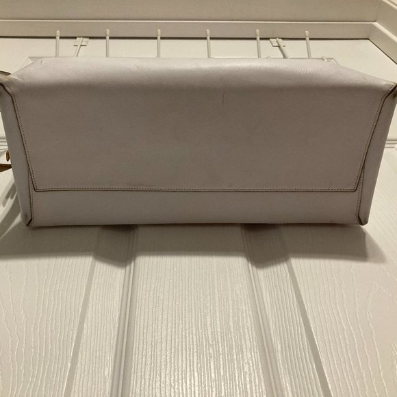 Coach White Camel/Brown Edgepaint Borough Bag Glove-Tanned Leather Satchel - Med - Picture 9 of 15